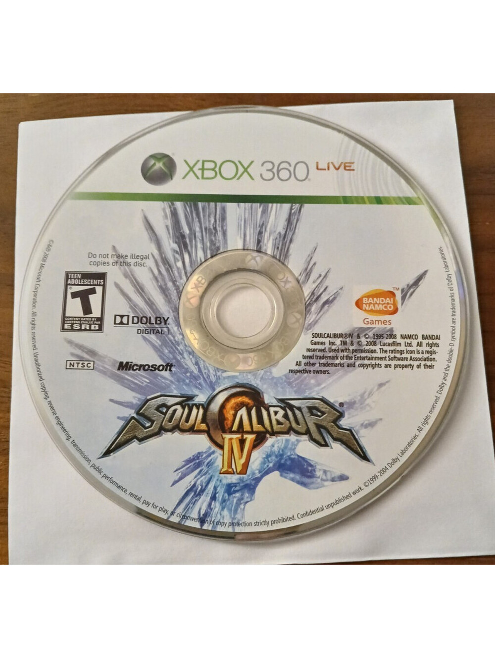 Soul Calibur IV 4 (Microsoft Xbox 360)
